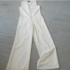 Banana Republic – Cream Zip Front Jumpsuit with Pockets – Size 2 - *NWOT*